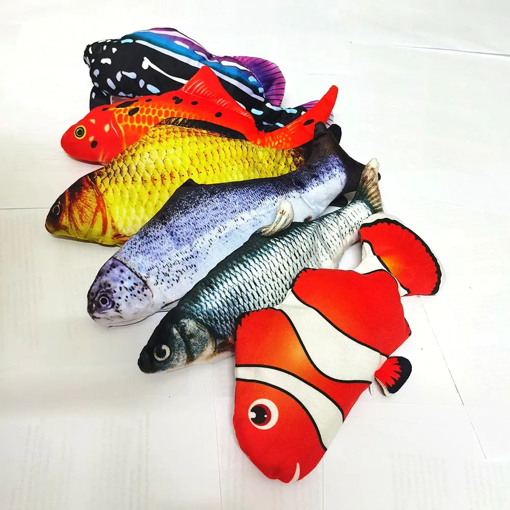 Cat Toy Fish USB Electric Charging Simulation Fish Catnip