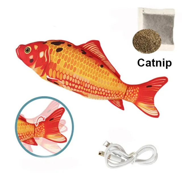 Cat Toy Fish USB Electric Charging Simulation Fish Catnip