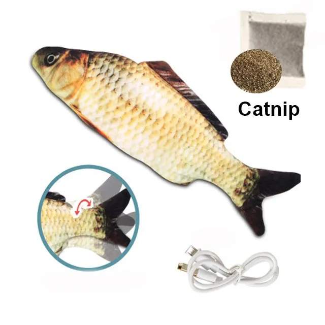 Cat Toy Fish USB Electric Charging Simulation Fish Catnip