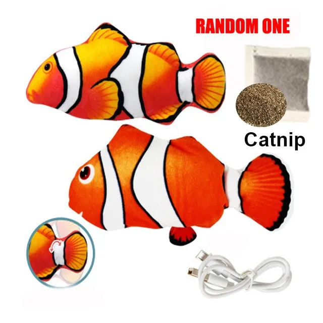 Cat Toy Fish USB Electric Charging Simulation Fish Catnip