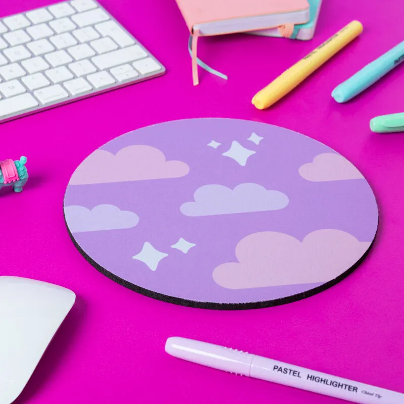 Cloud and Star Kawaii Mouse Mat