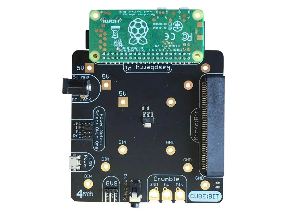 Cube:Bit Base for Power, Microbit and Raspberry Pi