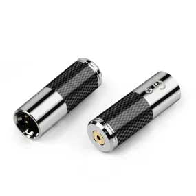 DAC Decode 4 Pin Male XLR To 2.5/4.4mm Female  Carbon Fiber Converter