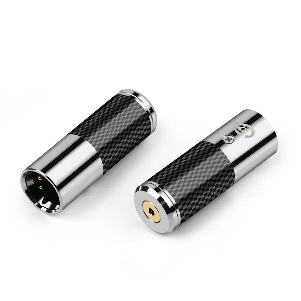 DAC Decode 4 Pin Male XLR To 2.5/4.4mm Female  Carbon Fiber Converter