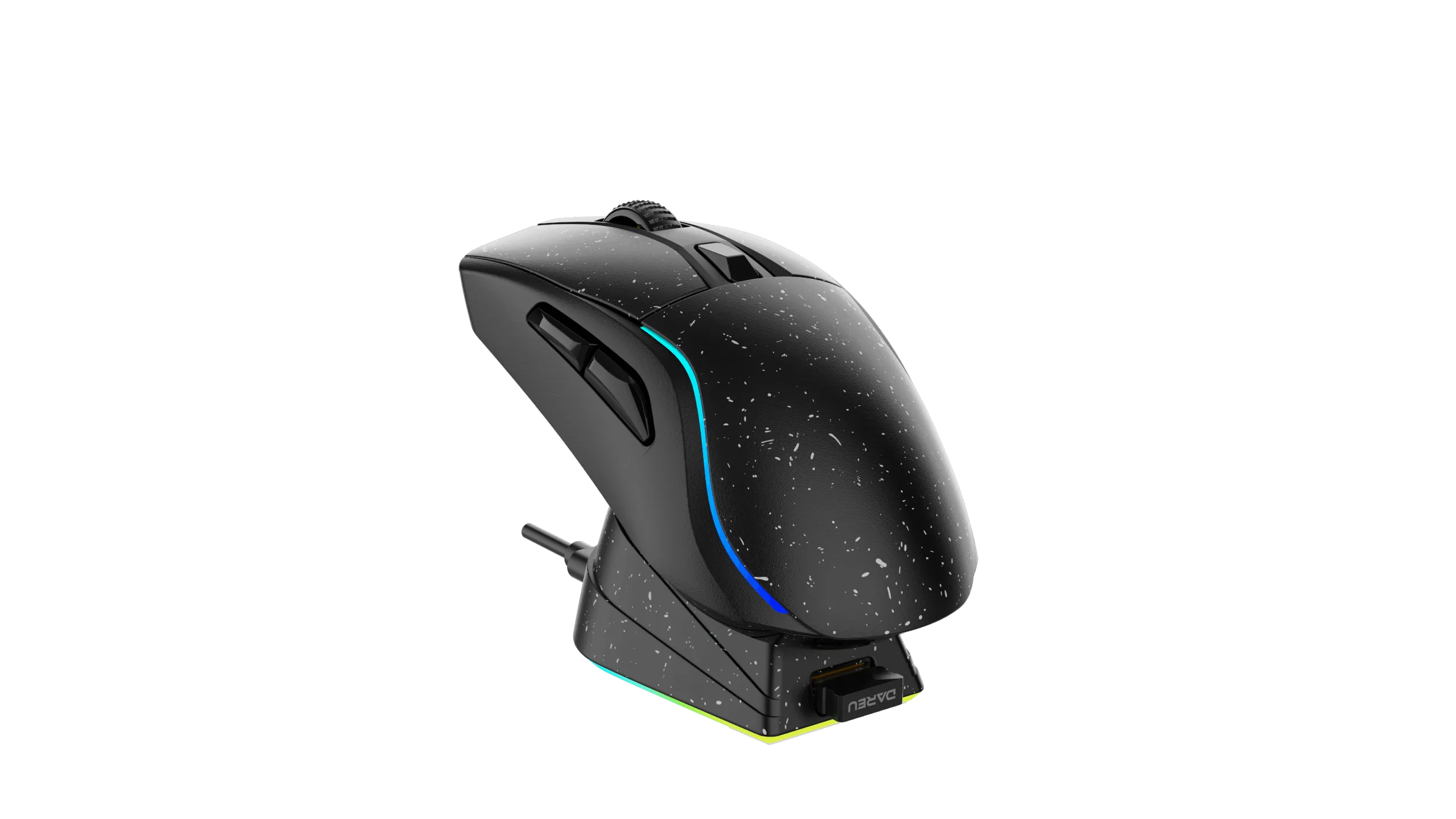 DAREU A950 Tri-mode wireless gaming mouse with RGB Charging base