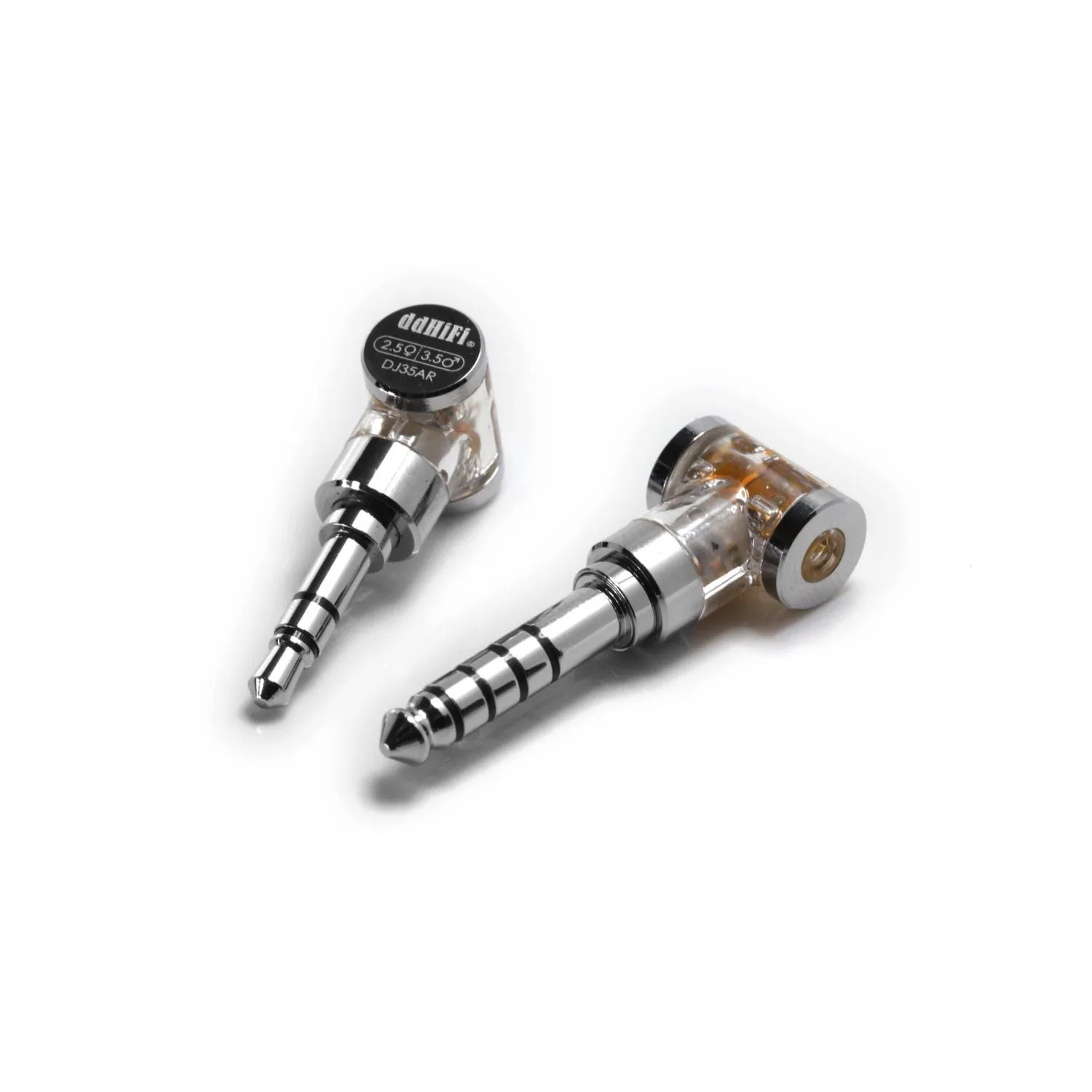 DD ddHiFi DJ35AR 2.5mm Balanced Female to 3.5mm Male Adapter  Rhodium Plated