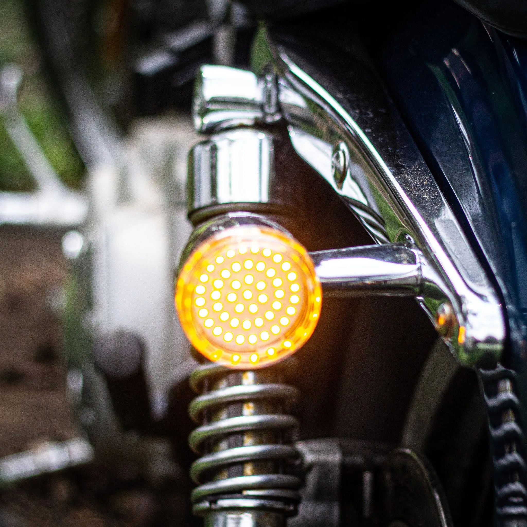 Eagle Lights 2" Generation II Front and Rear Harley LED Turn Signals Kit - Front 1157 / Rear 1156 / Rear LEDs Amber