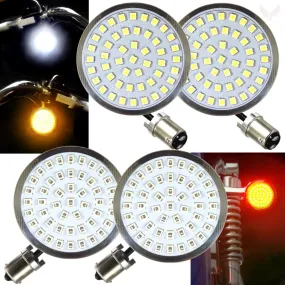 Eagle Lights 2" Generation II Front and Rear LED Turn Signals Kit - Front 1157 / Rear 1156 / Rear LEDs Red