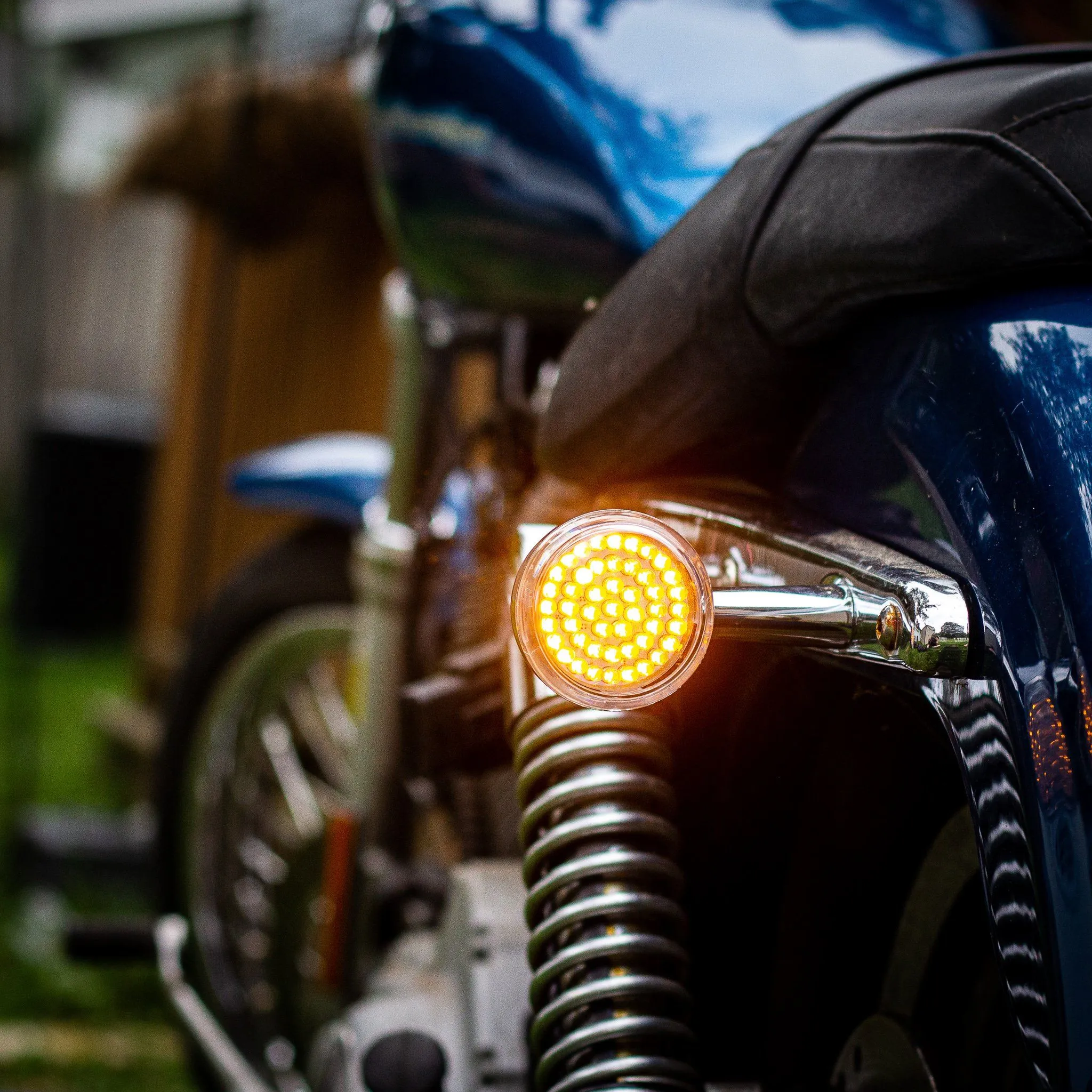 Eagle Lights 2" Rear LED Turn Signals for Harley Davidson Motorcycles- Generation I / 1156 Base / Amber
