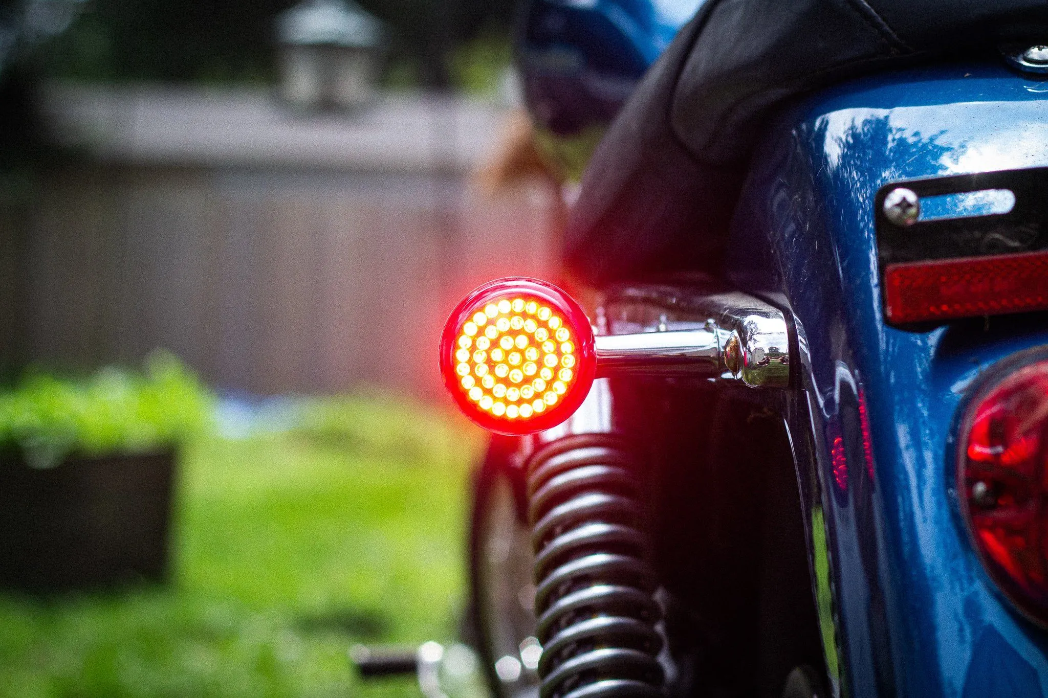 Eagle Lights 2" Rear LED Turn Signals for Harley Davidson Motorcycles- Generation I / 1156 Base / Red