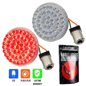 Eagle Lights 2" Rear LED Turn Signals for Harley Davidson Motorcycles- Generation I / 1156 Base / Red