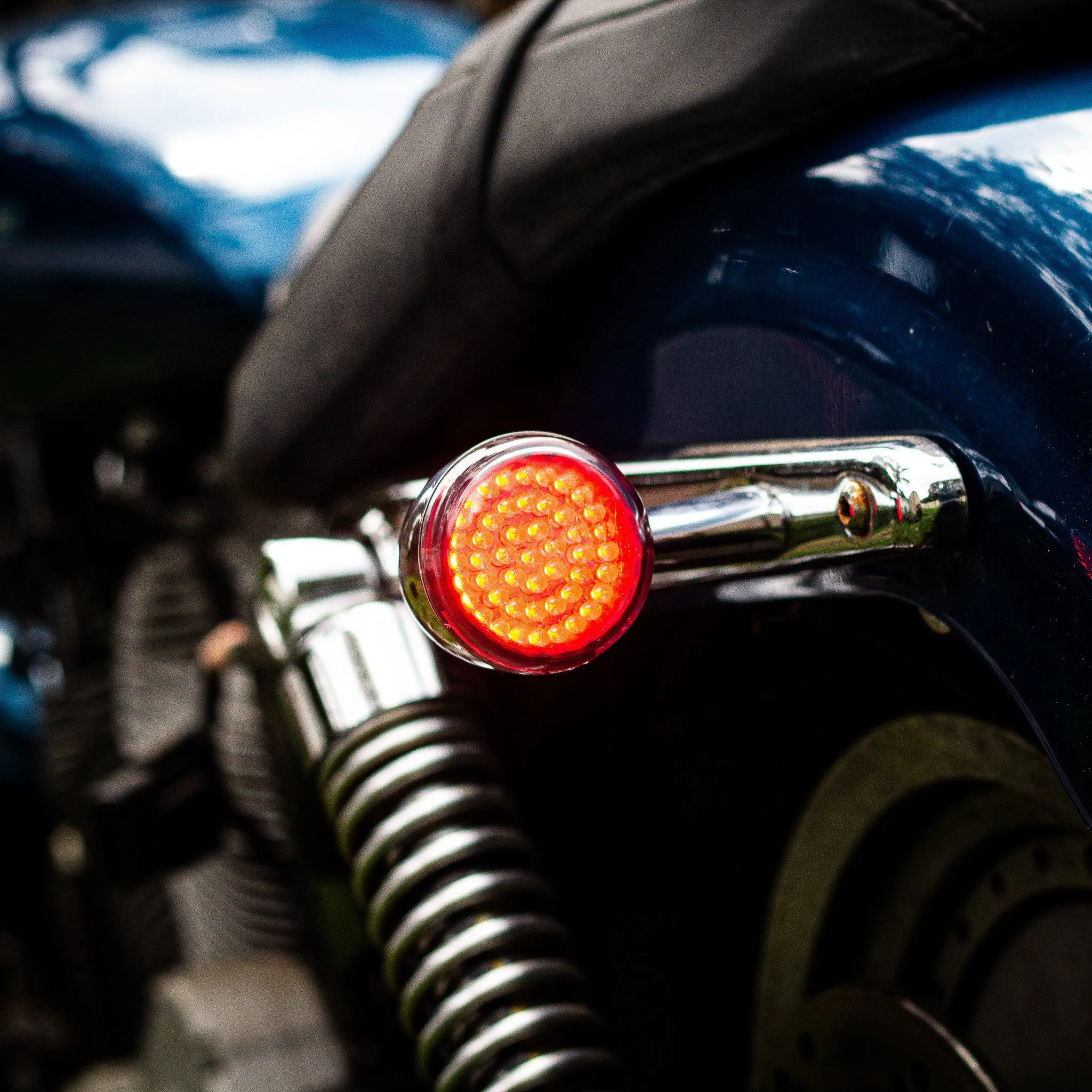 Eagle Lights 2" Rear LED Turn Signals for Harley Davidson Motorcycles- Generation I / 1156 Base / Red
