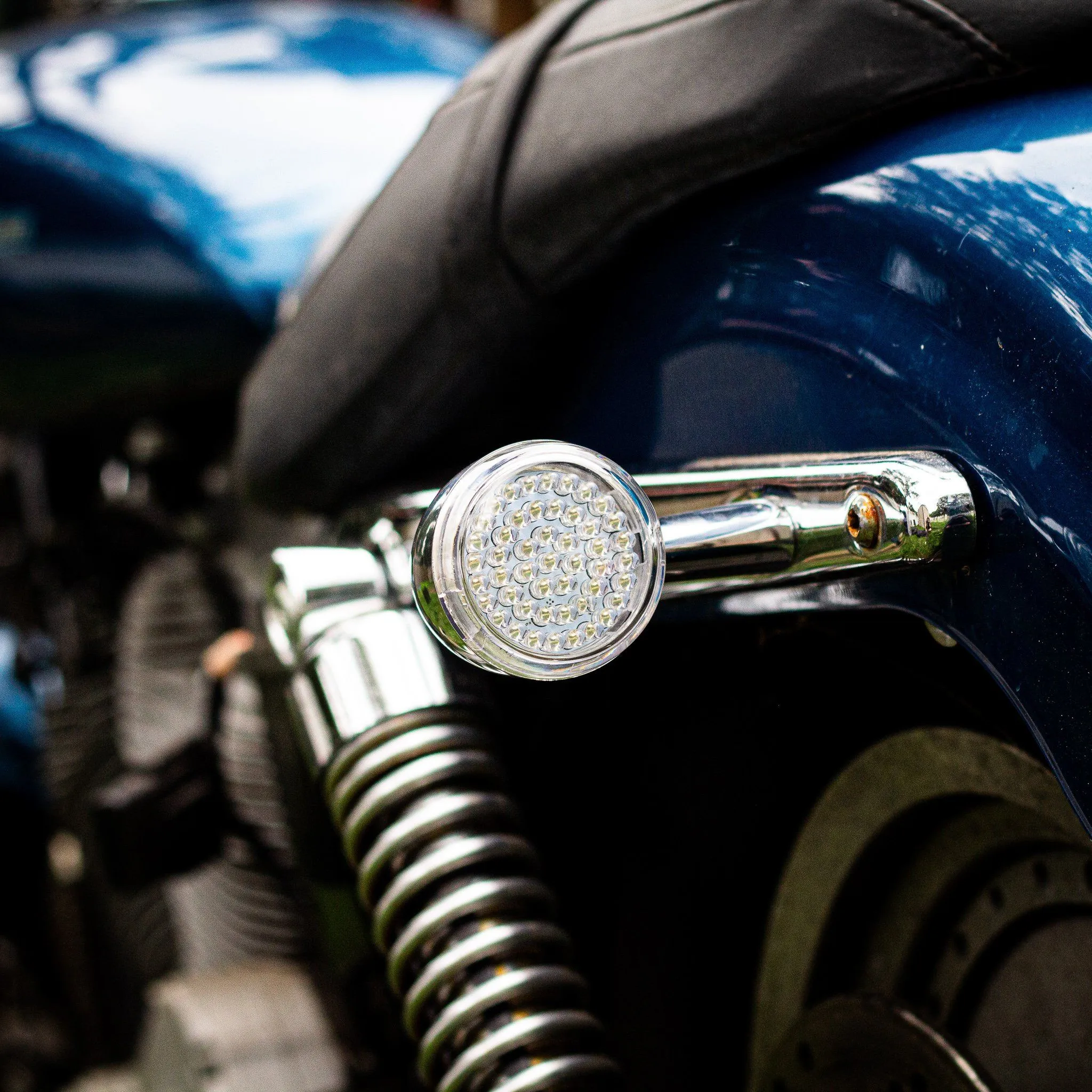 Eagle Lights 2" Rear LED Turn Signals for Harley Davidson Motorcycles- Generation I / 1156 Base / Red