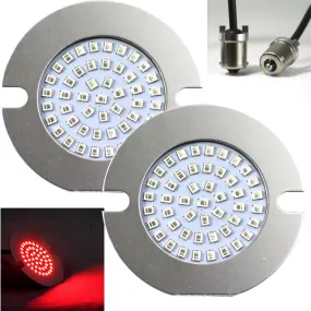 Eagle Lights 3 1/4" Rear LED Turn Signal Kit For Harley Davidson Motorcycles - Generation II / Red LEDs
