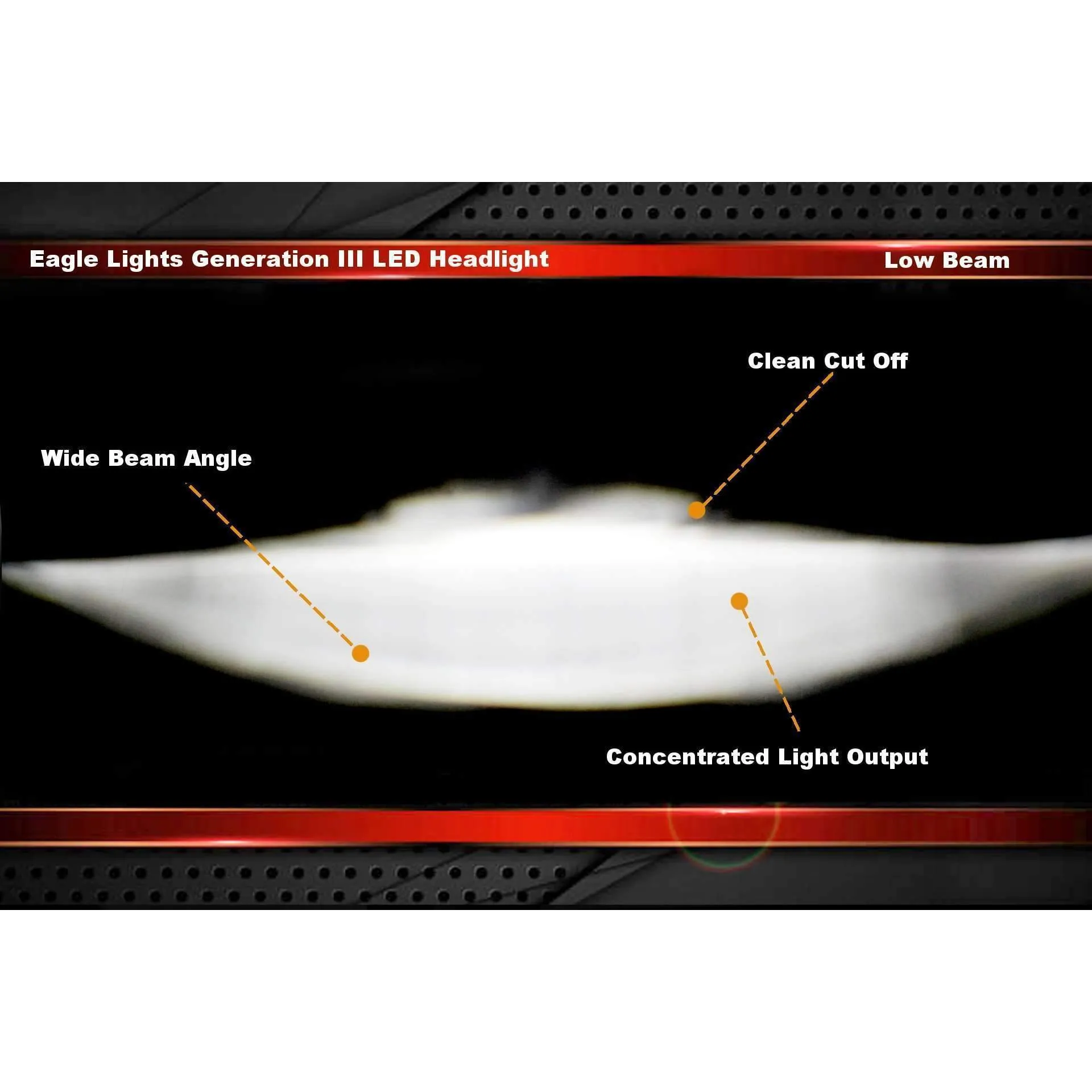 Eagle Lights 5 3/4" Generation III LED Projection Headlight for 2016  Triumph Street Twin, Bobber and Scrambler 1200XE / XC