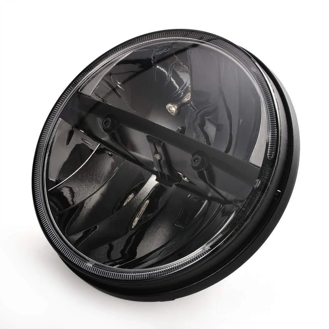 Eagle Lights Complex Reflector Series 7" Round LED Headlight with LED Passing Lights for Harley Davidson