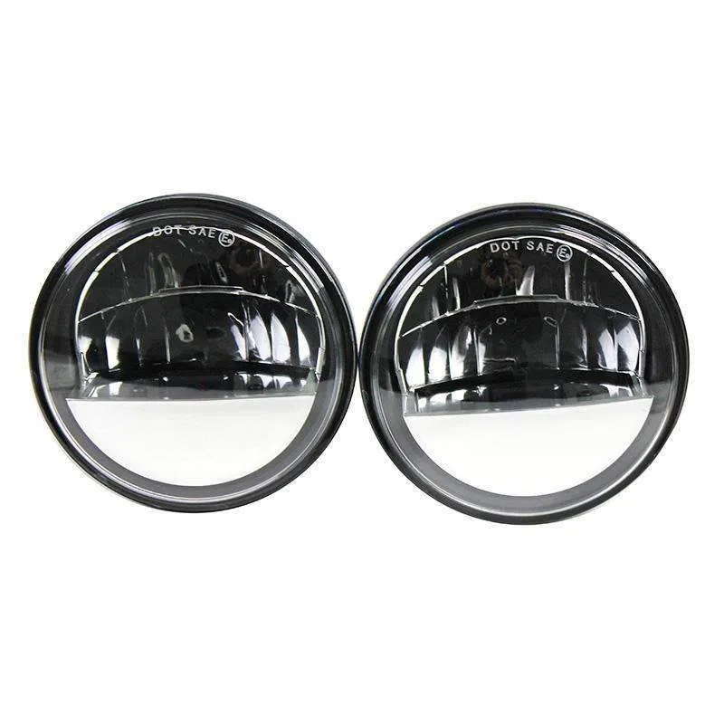 Eagle Lights Complex Reflector Series 7" Round LED Headlight with LED Passing Lights for Harley Davidson