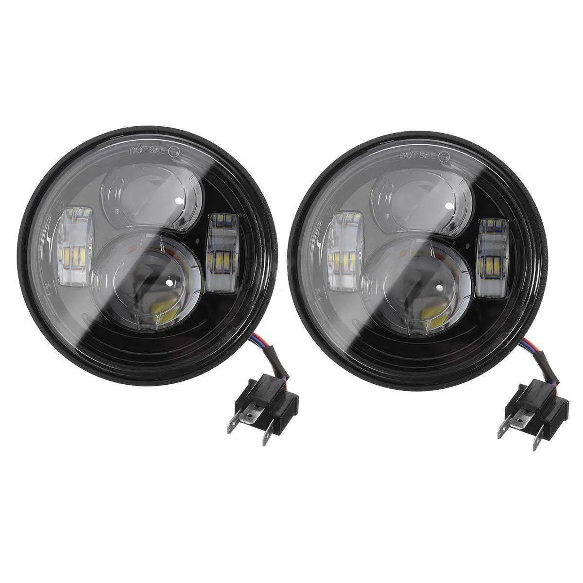 Eagle Lights Dual LED Headlight Kit for 2008 - 2017 Harley Davidson Fat Bob Models