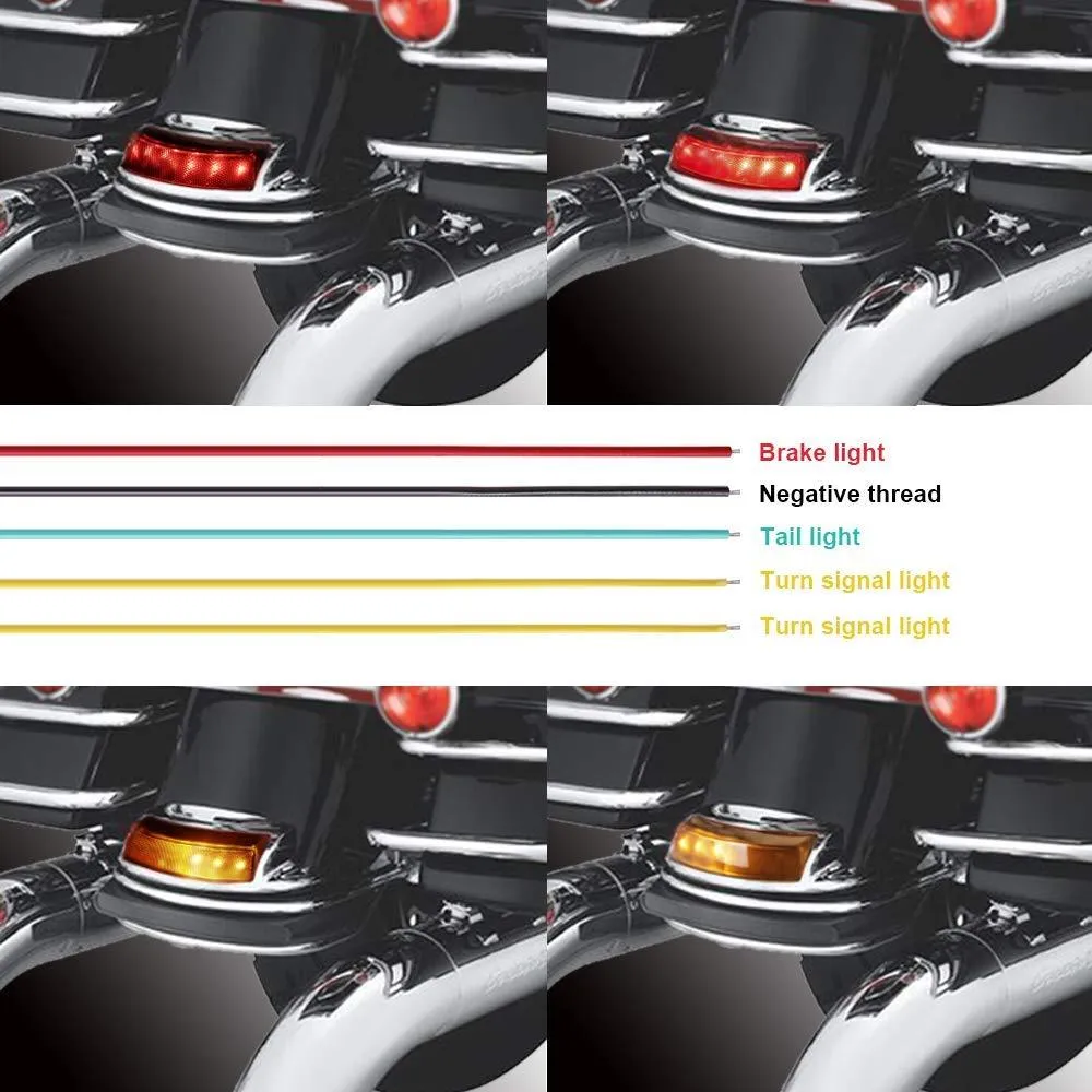 Eagle Lights LED Rear Fender Tip Upgrade Kit for 2009 and Newer Harley Davidson Electra Glide, Ultra Limited, Road Glide Models