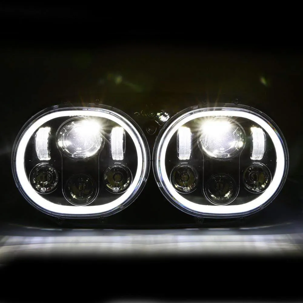 Eagle Lights Road Glide 1998 - 2013 LED Headlight w/Full Halo Ring- Harley Davidson
