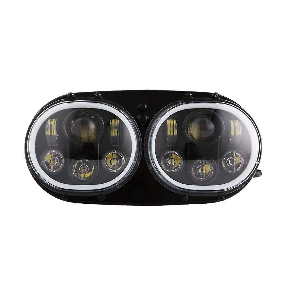 Eagle Lights Road Glide 1998 - 2013 LED Headlight w/Full Halo Ring- Harley Davidson