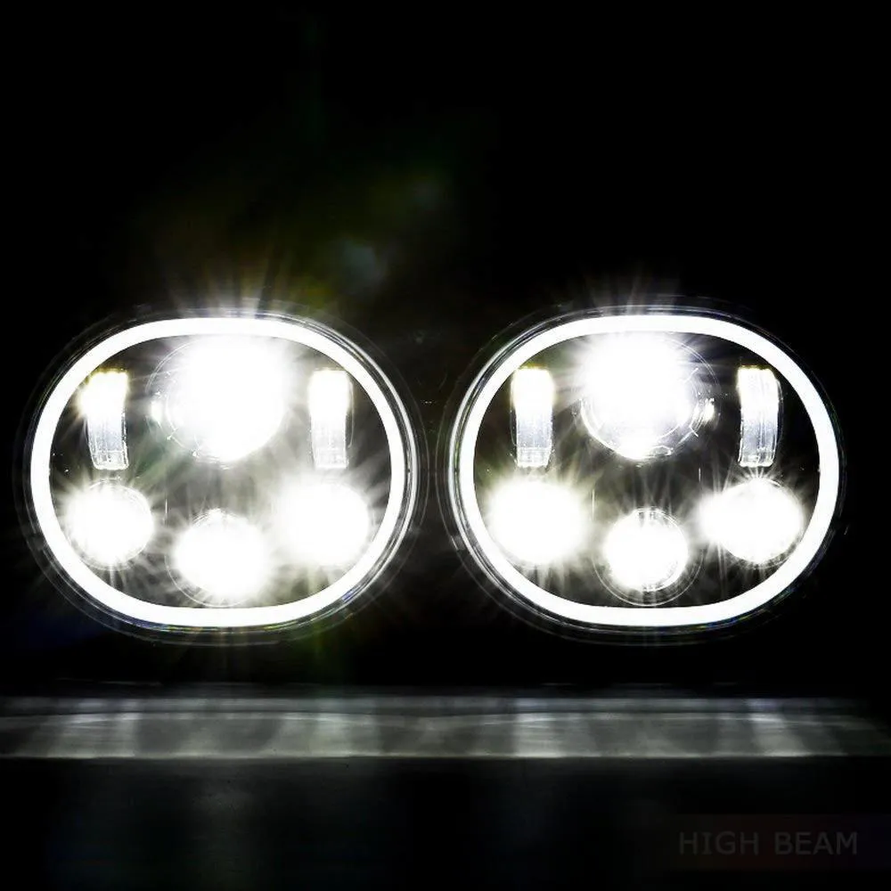 Eagle Lights Road Glide 1998 - 2013 LED Headlight w/Full Halo Ring- Harley Davidson