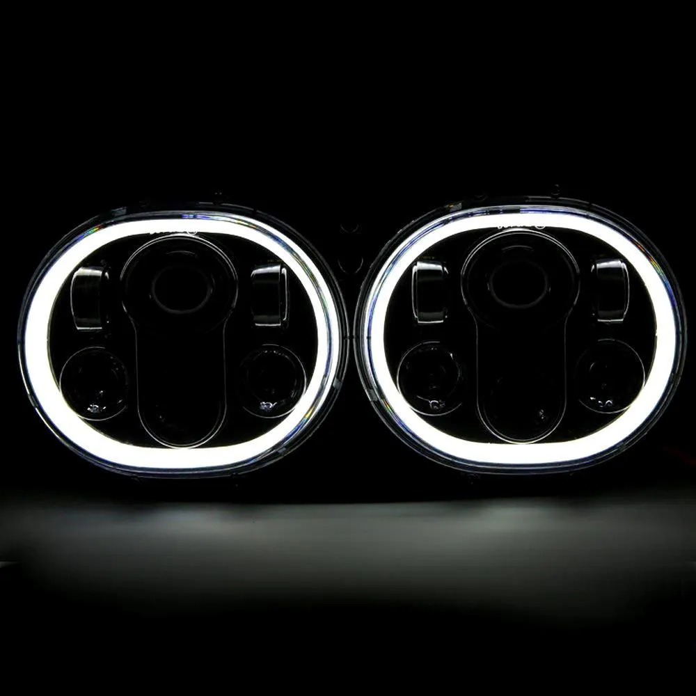 Eagle Lights Road Glide 1998 - 2013 LED Headlight w/Full Halo Ring- Harley Davidson