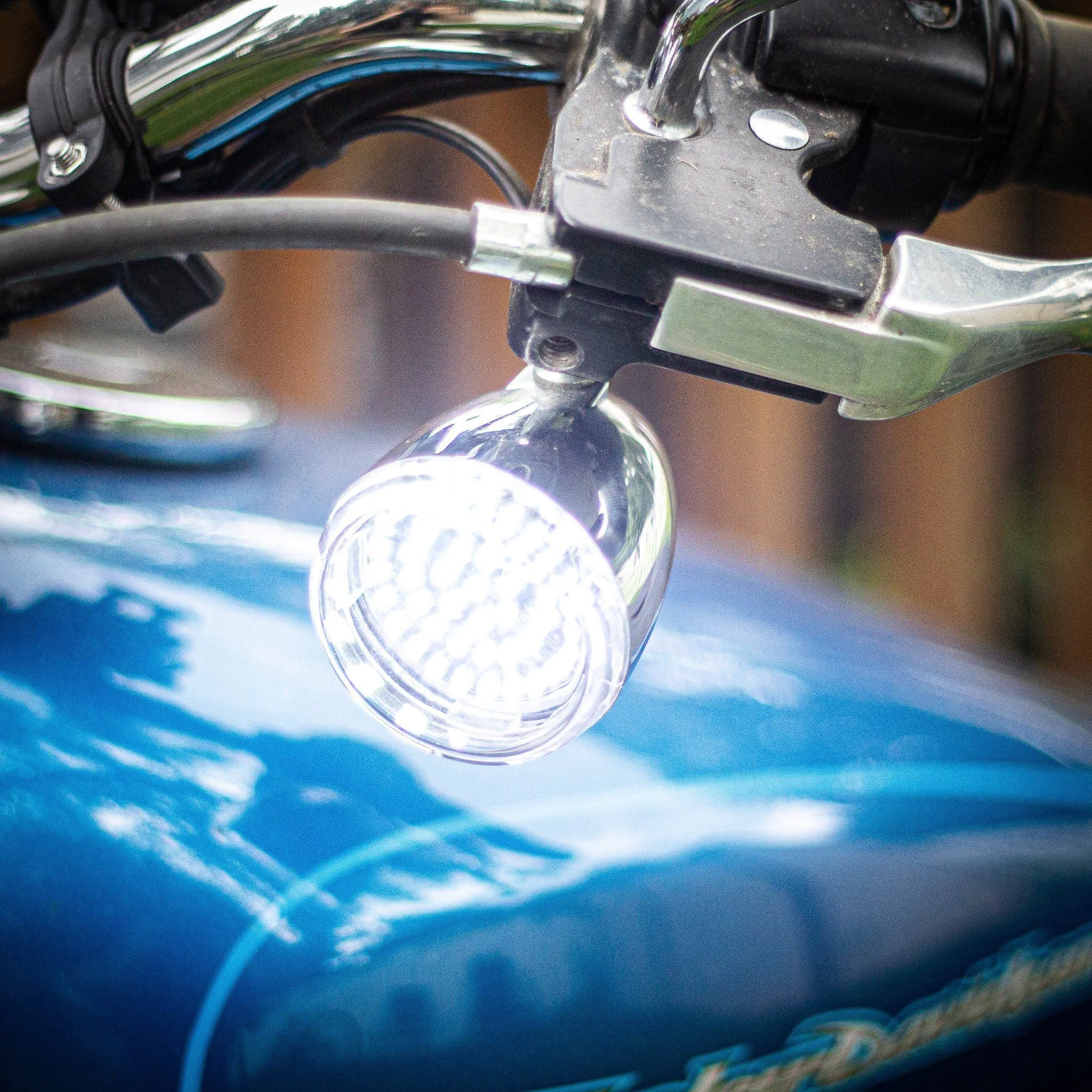 Eagle Lights SUNBURST 2" LED Turn Signals (Front (1157) and Rear (1157) LED Turn Signal Kit) For Harley Davidson
