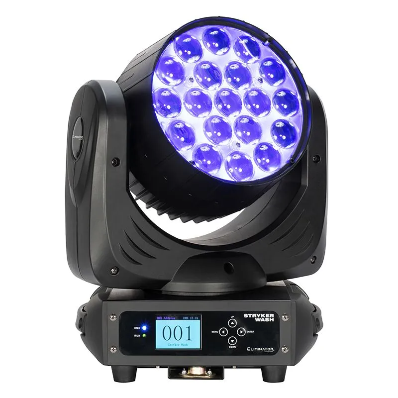 Eliminator STRYKER WASH LED Wash Light Fixture - 19 x 12W