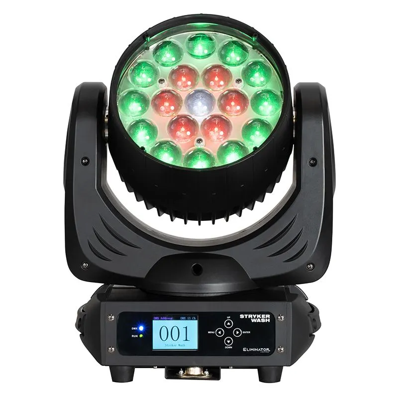 Eliminator STRYKER WASH LED Wash Light Fixture - 19 x 12W