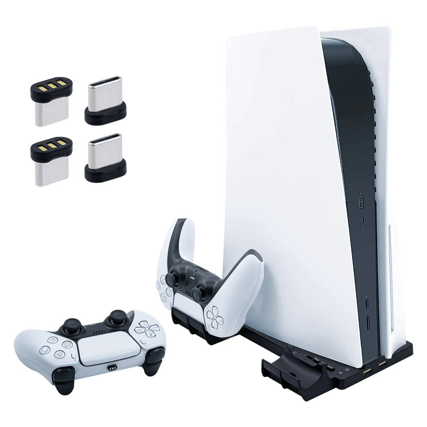 For PS5 DE UHD Vertical Charging Stand Station With USB Ports For PS5 Controller Charger For PS5 Console