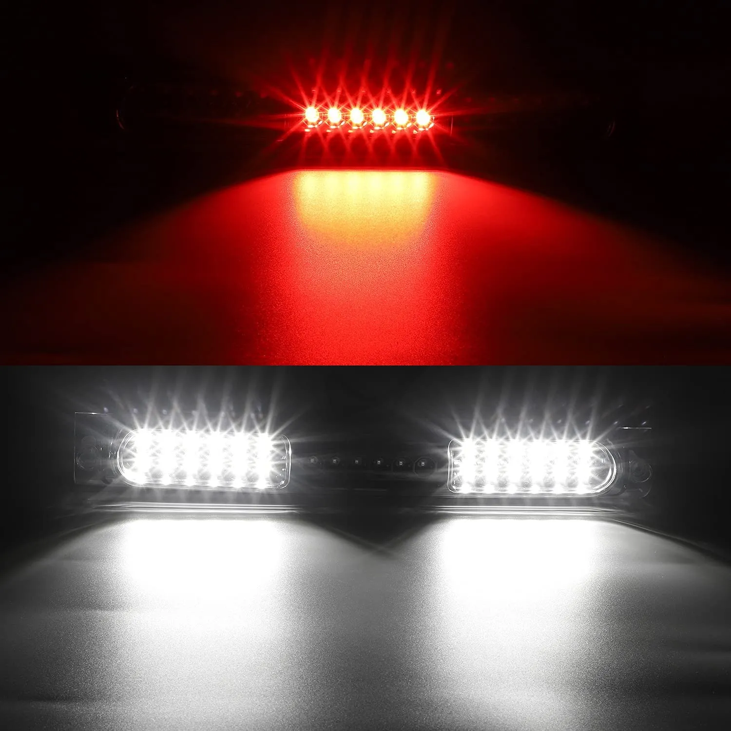 Ford F150 3rd Brake Light High Mount Stop Light 97-03/2004 F150 Heritage Third Brake Light LED Rear Cab Roof Center Mount Brake Stop Tail Cargo Light Lamp