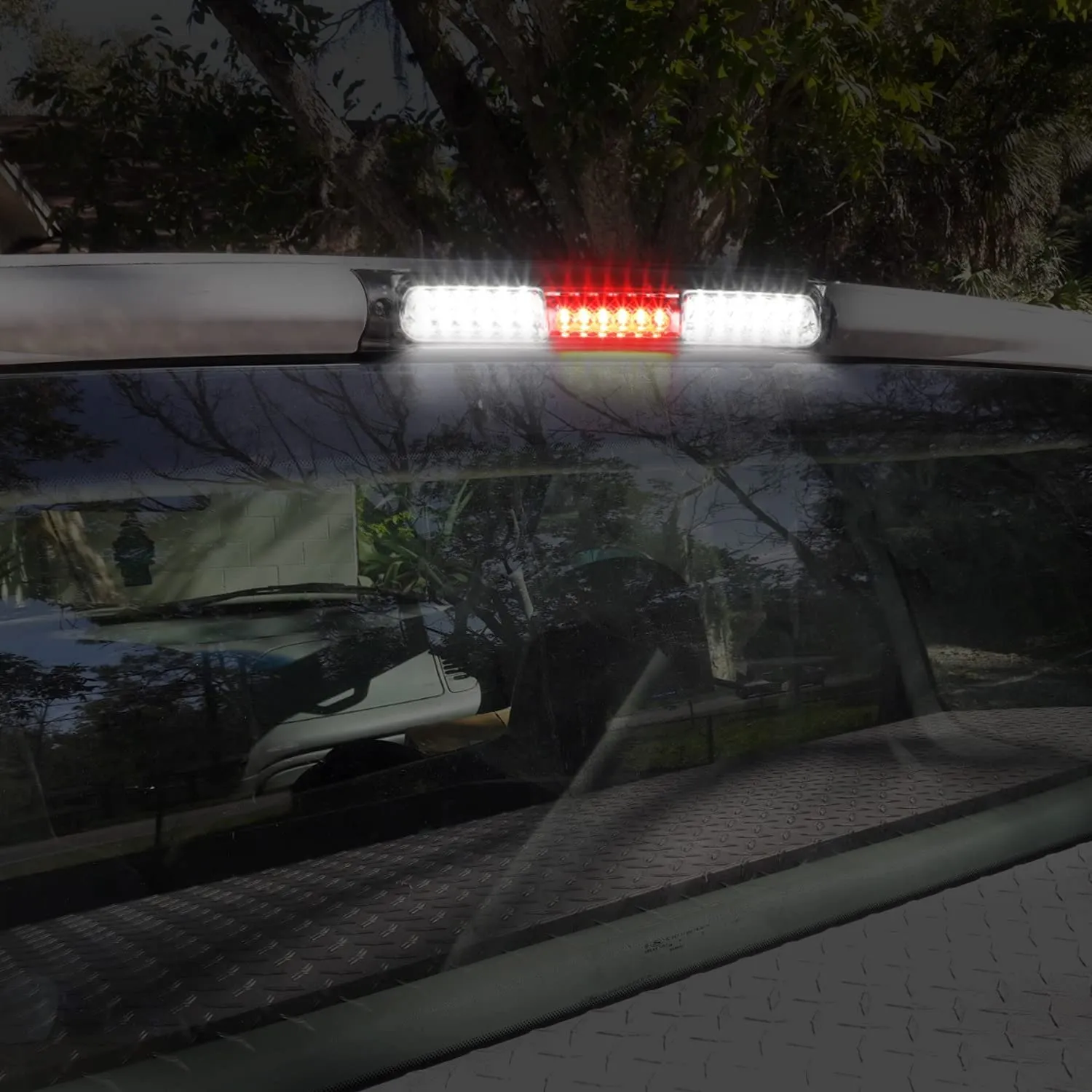 Ford F150 3rd Brake Light High Mount Stop Light 97-03/2004 F150 Heritage Third Brake Light LED Rear Cab Roof Center Mount Brake Stop Tail Cargo Light Lamp