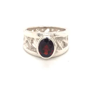 Garnet Connection Ring