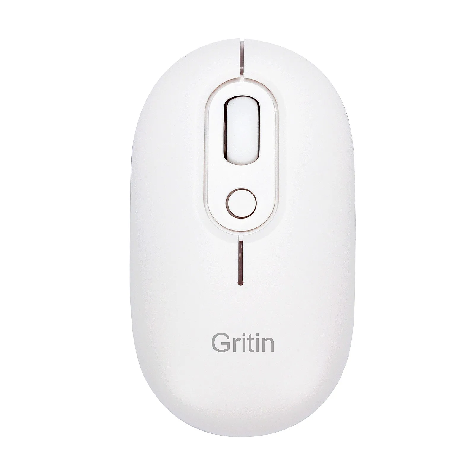 Gritin Bluetooth Mouse, 1600DPI Wireless Mouse, Portable, Lightweight, Smooth Tracking, Silent Computer Mice with RGB Lights, Compatible with Laptop PC Computer, Windows Mac OS