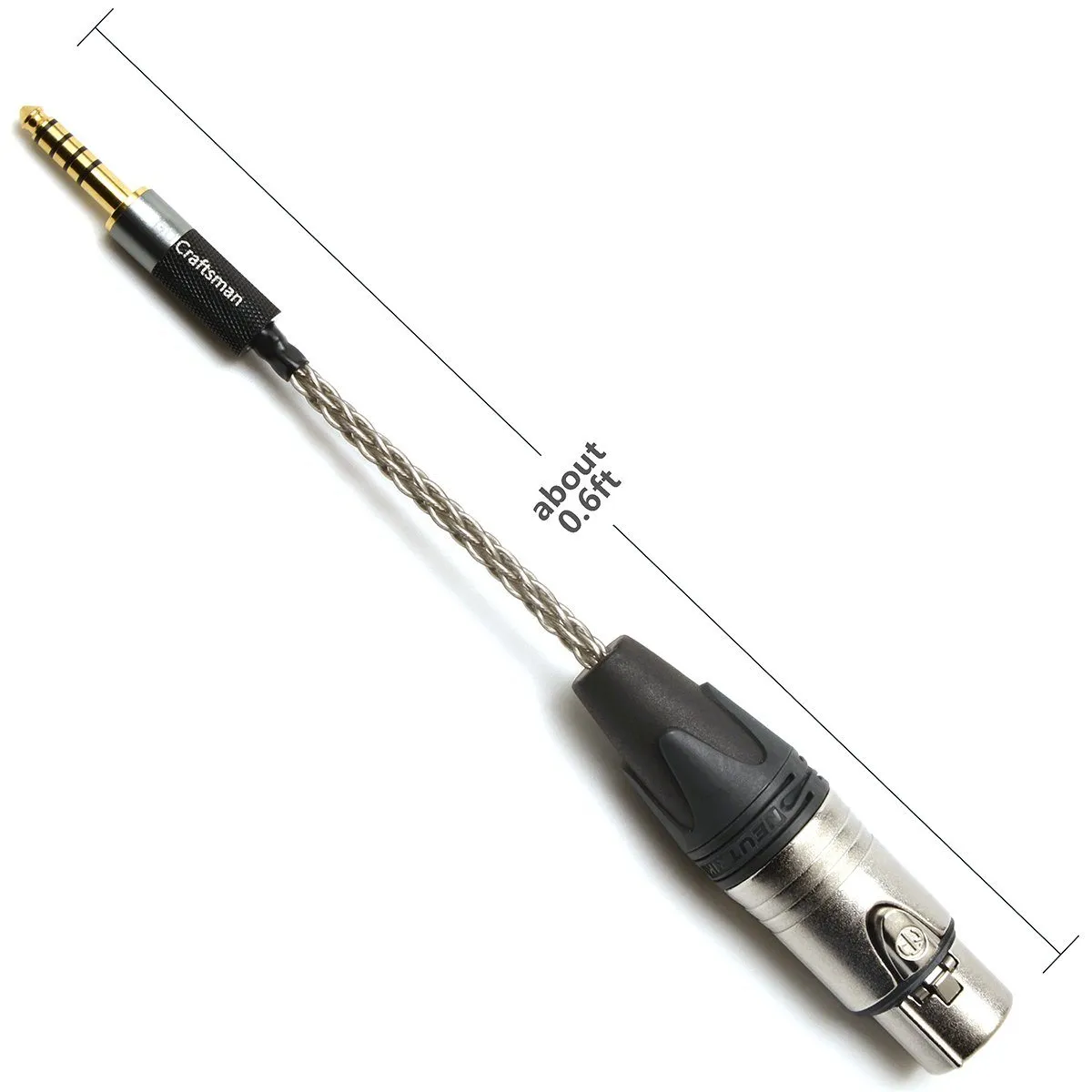 GUCraftsman  4pin XLR Female  to 4.4mm Male Adapter
