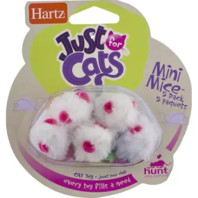 HARTZ - Just for Cats Mini Mice Cat Toy - 5 Pack