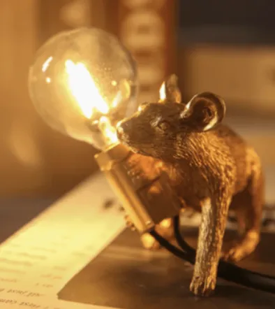 Homerely Gold Mice Night Light