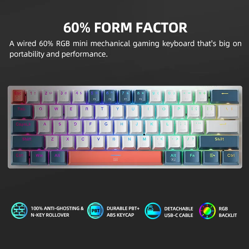 Wired Mechanical Keyboard - K500-B61: Enhanced Performance and Durability
