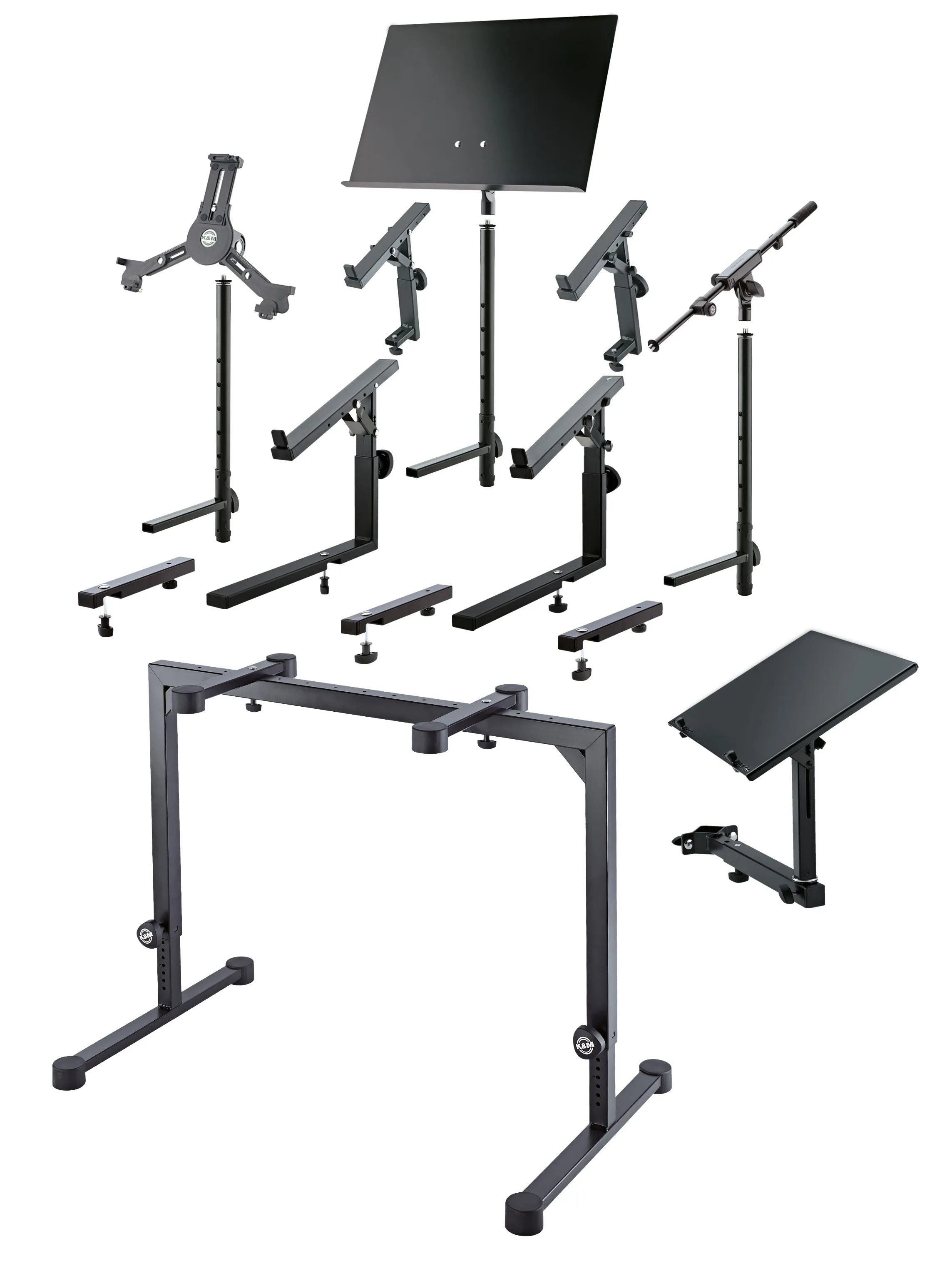 K&M Table-style keyboard stand »Omega« - black