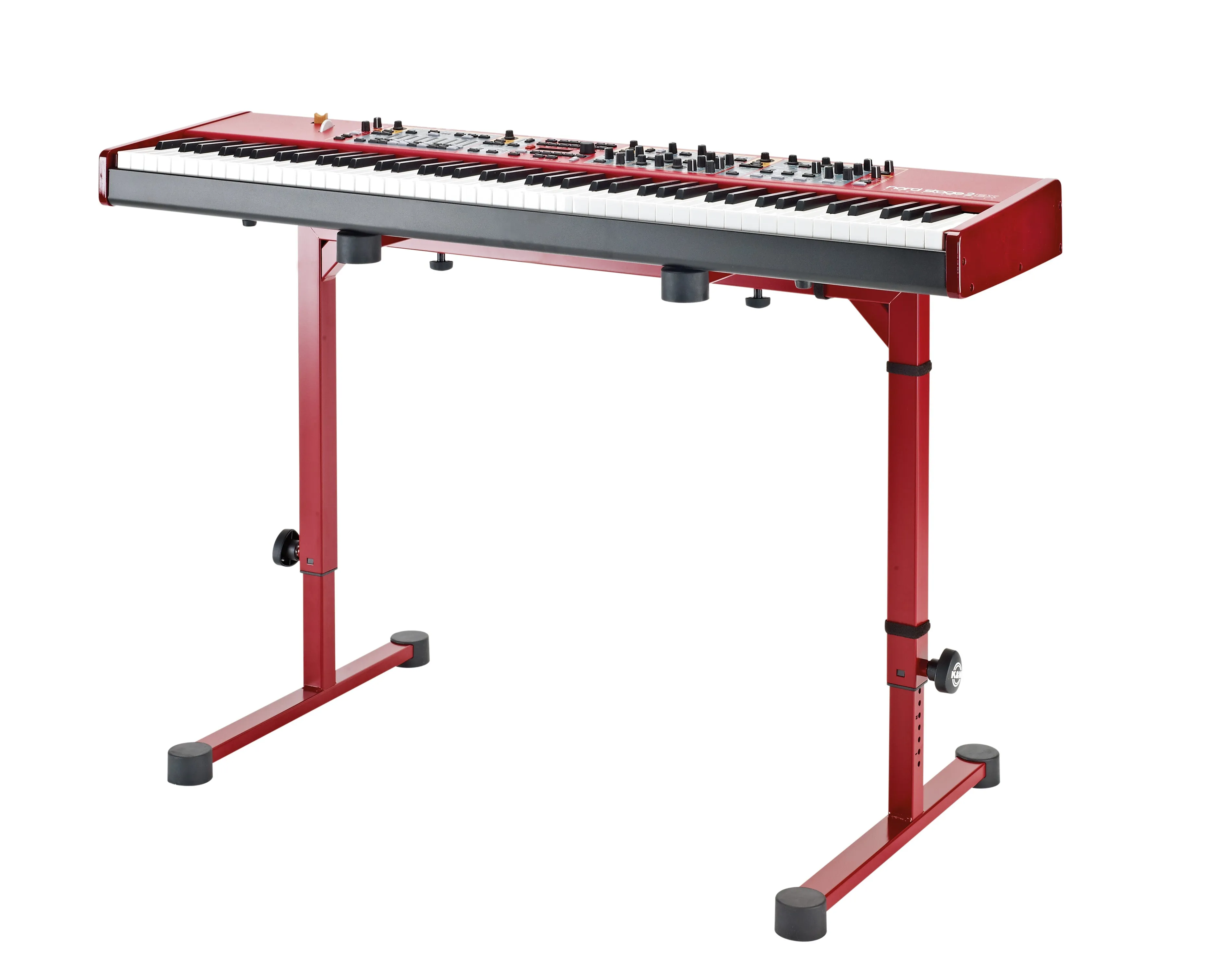 K&M Table-style keyboard stand »Omega« - ruby red