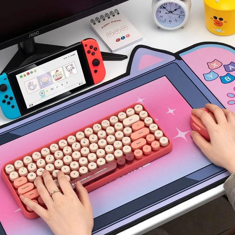 Kawaii Cat Ears Nintendo Switch Mouse Pad