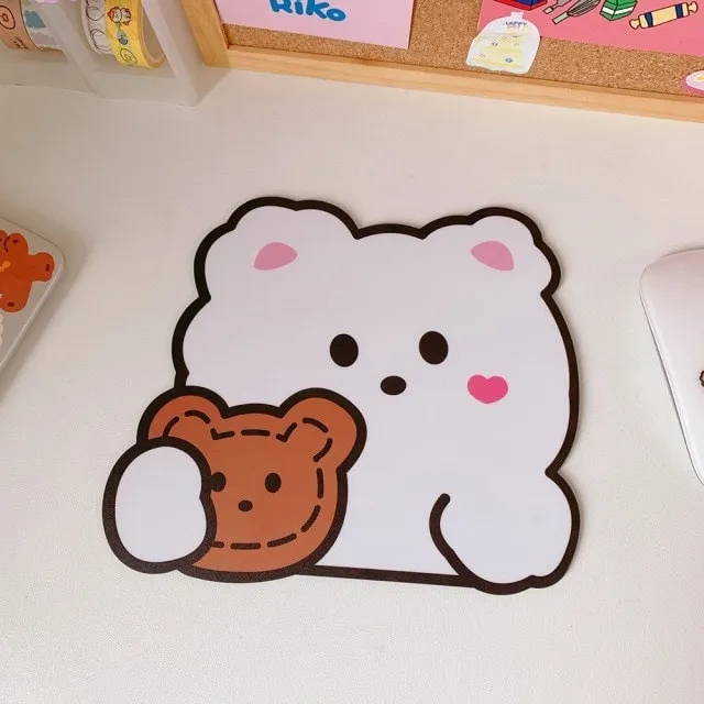 Kawaii Cute Bear Mouse Pad