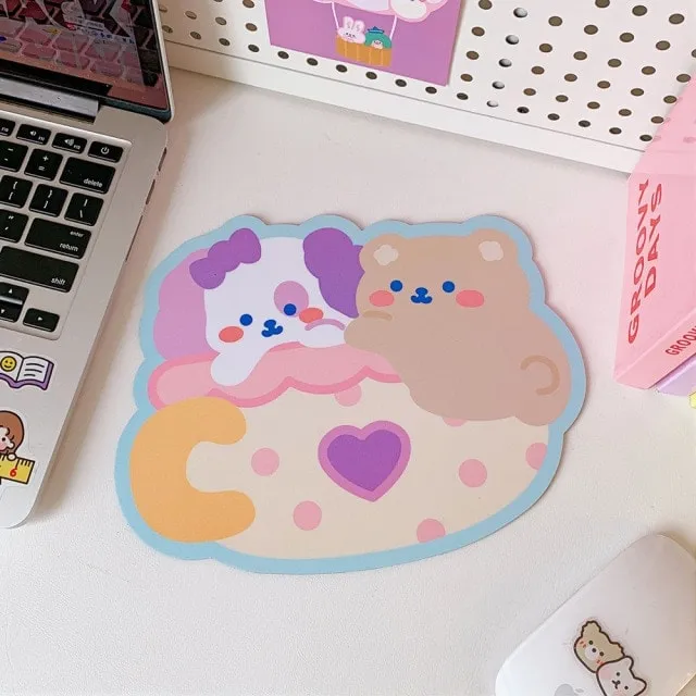 Kawaii Cute Bear Mouse Pad