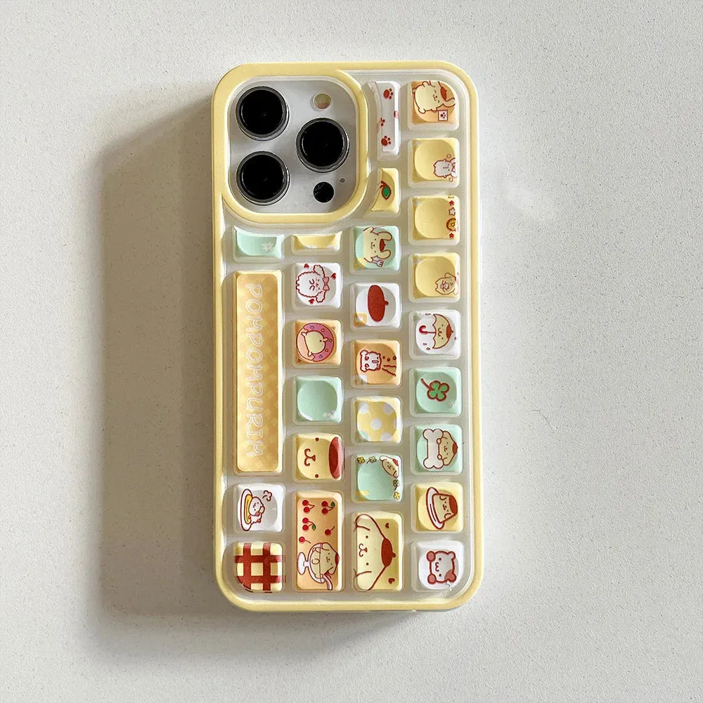 Kawaii Sanrio Keyboard iPhone Case