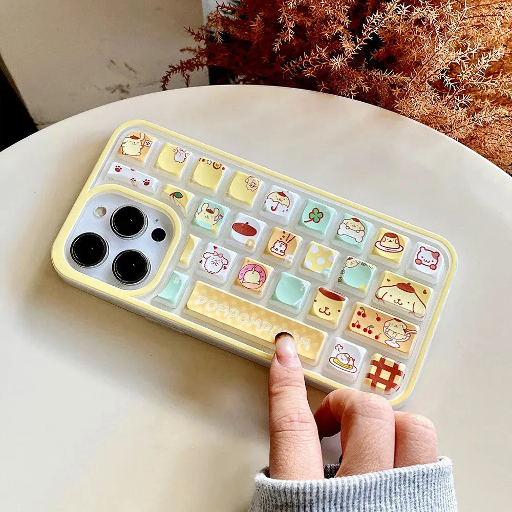 Kawaii Sanrio Keyboard iPhone Case