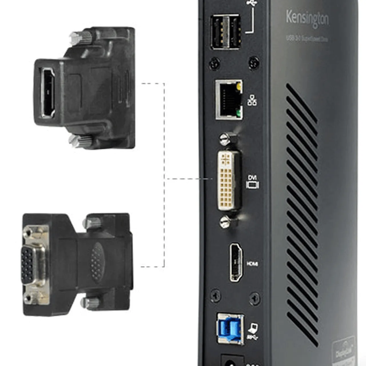 Kensington SD3500V USB 3.0 Universal Docking Station 2K HDMI VGA DVI Windows Mac