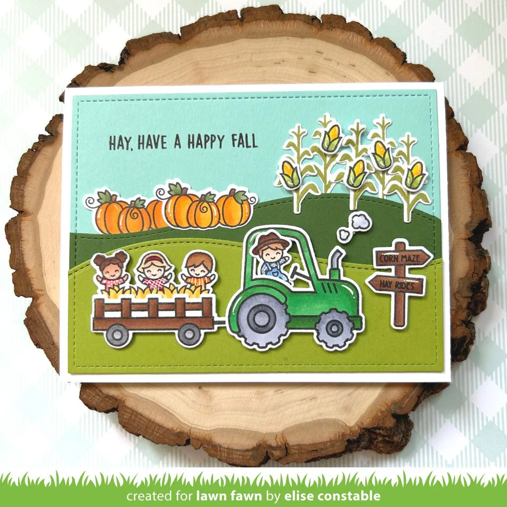 LAWN FAWN: Hay There, Hayrides! | Lawn Cuts Die