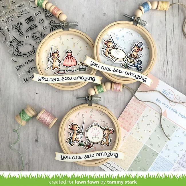 LAWN FAWN: Sew Very Mice | Stamp