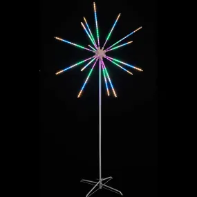 LED 2 In 1 Multicolour Meteor Lights On Stand (205cm)